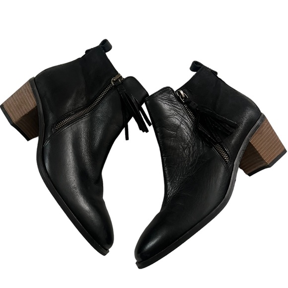 Crevo Autumn Tassel Leather Ankle Boots 10 - Picture 9 of 10
